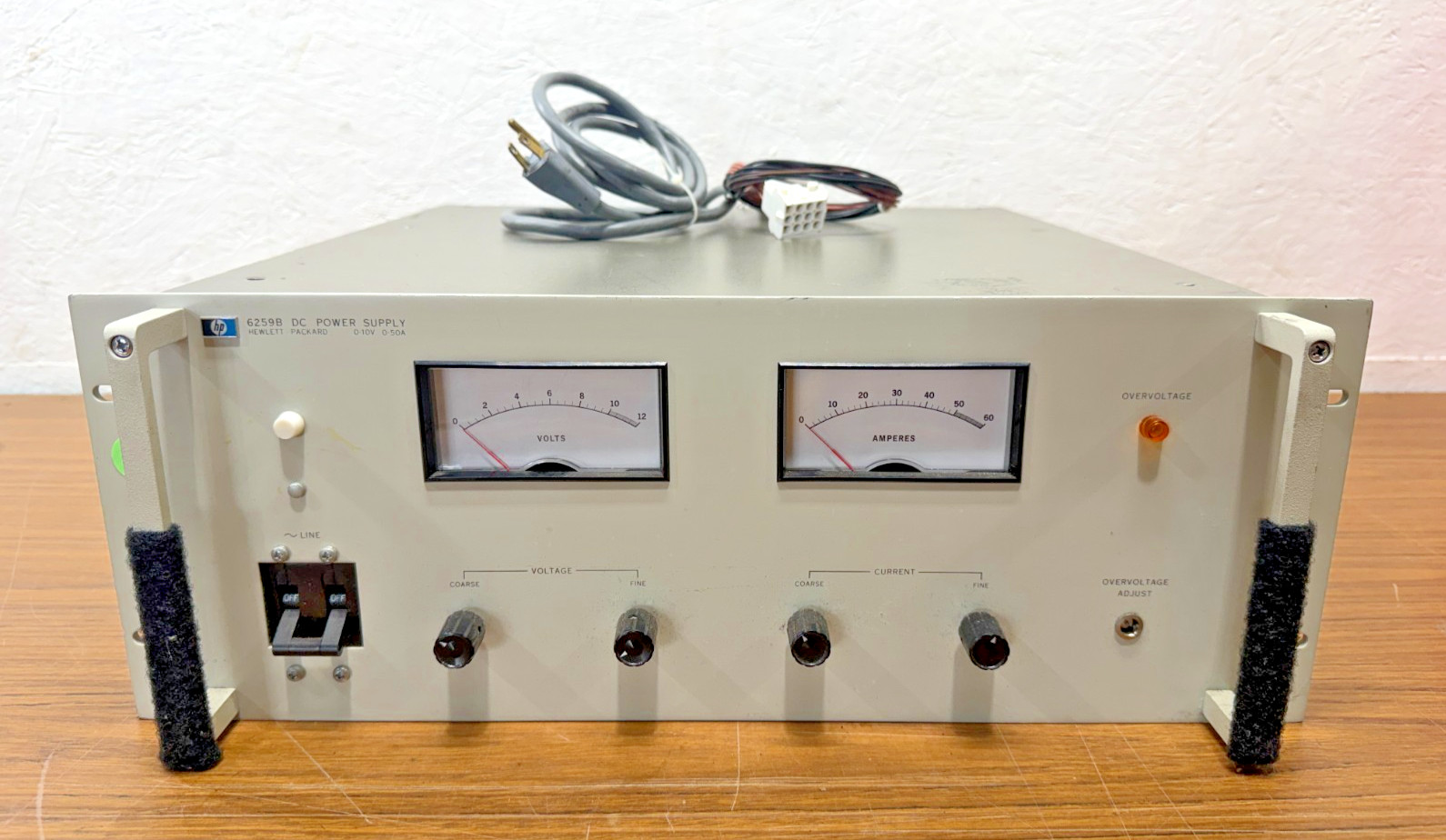 Hewlett-Packard (HP) 6259B Adjustable DC Power Supply – 0-10V, 0-50A