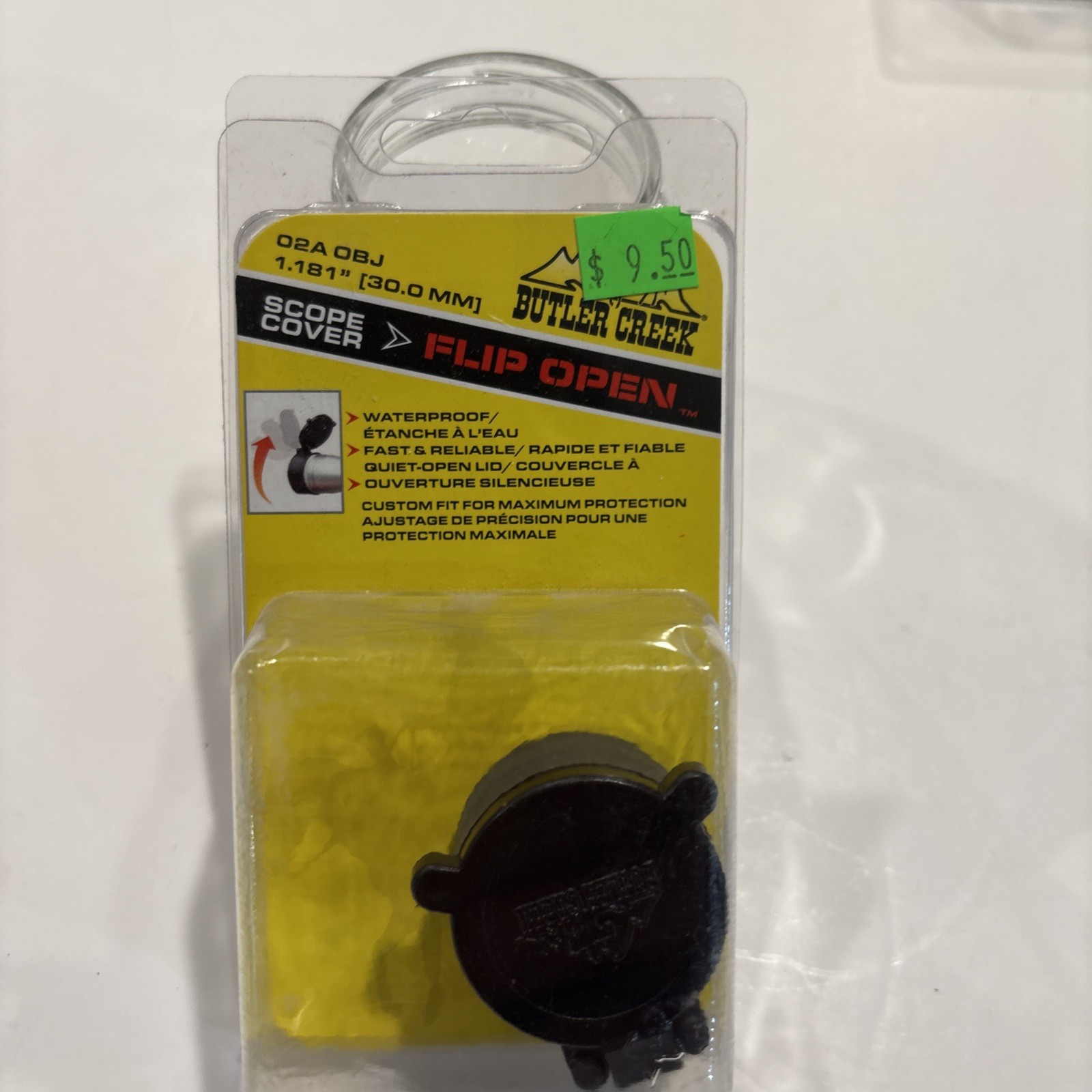 Butler Creek 02A OBJ Flip Open Scope Cover #30025 Waterproof 1.181 Inch – 30 Mm
