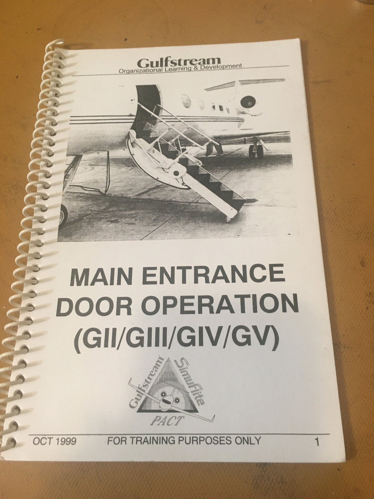 Gulfstream GII, GIII GIV & GV Main Entrance Door Operation Handbook