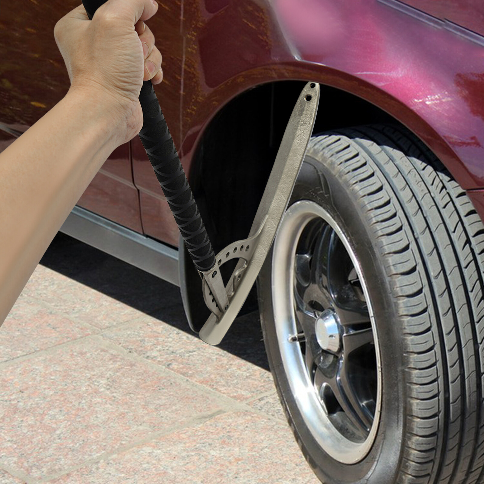 Car Fender Damage Repair Tools Auto Dent Removal Kit Angle Adjustable With Bag