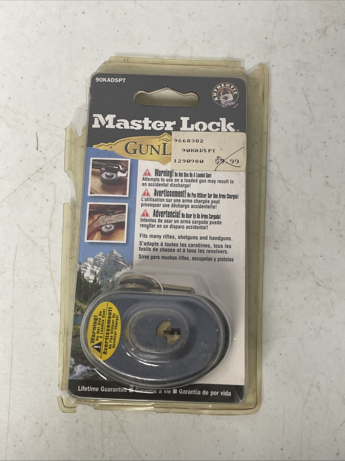 Master Lock Gun Lock (90KADSPT) New