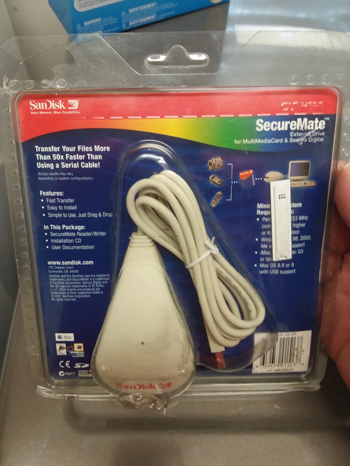 SanDisk SecureMate External Drive For Multi Media Card & Secure Digital NEW
