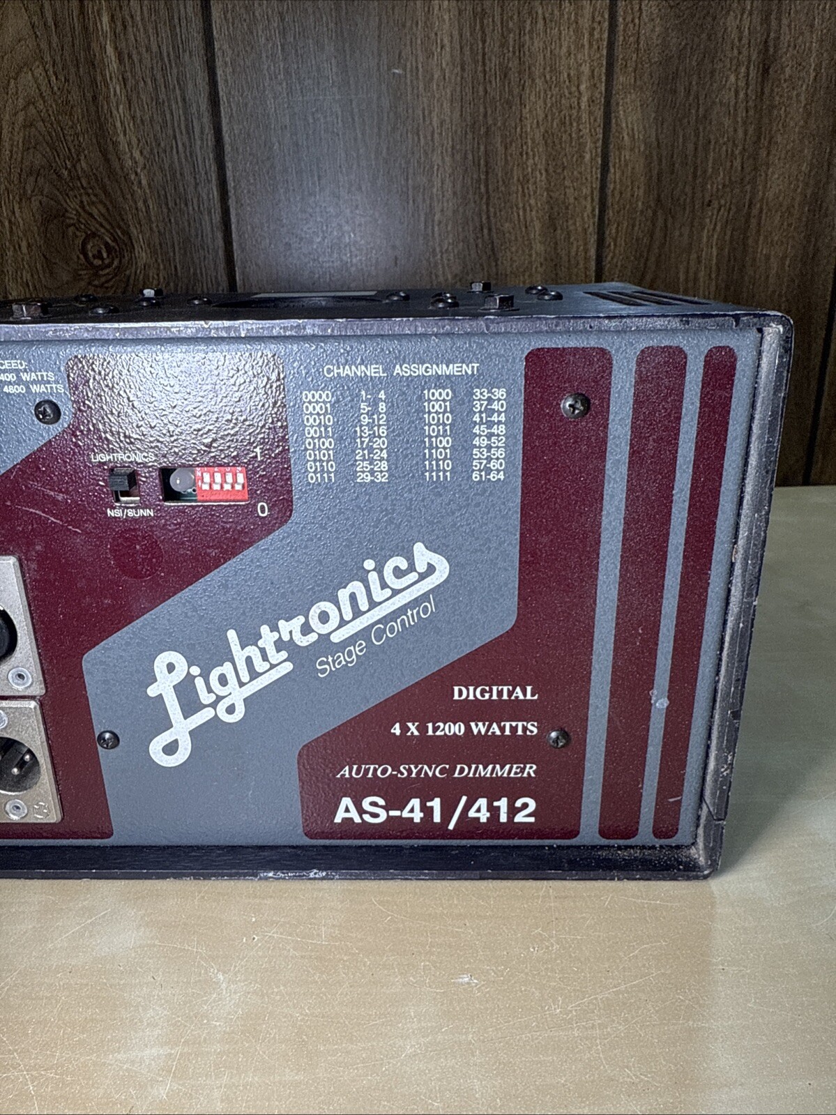 Lightronics Stage Control 4800 Watts Model AS-41 / 412 Untested As Is