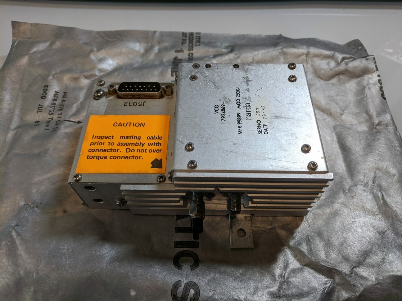 OSCILLATOR VOLTAGE 7934069-1 5895-01-054-9865 MOD 2520