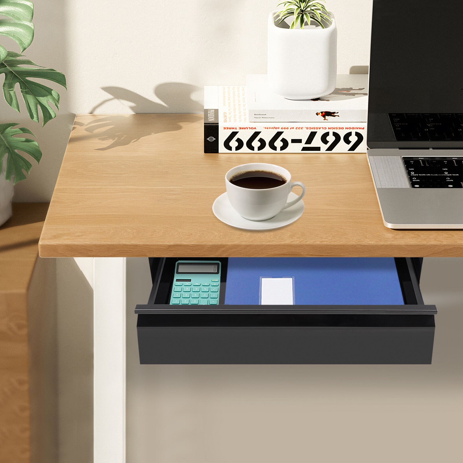 Under Desk Sliding Pull-out Drawer Drawer Storage Organizer For Home/office