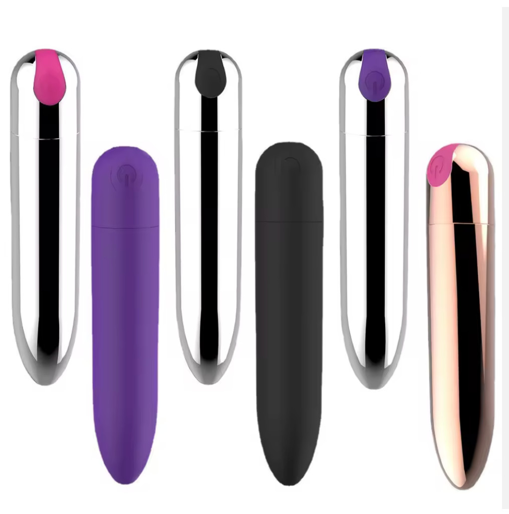 USB Rechargeable Bullet Vibrator 10 Mode Waterproof Quiet Discreet Mini Massager