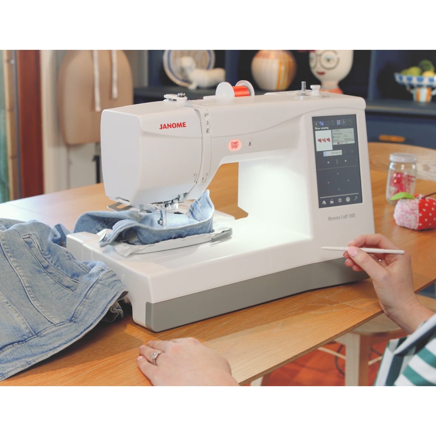 Janome Memory Craft 100E Embroidery / Sewing Machine