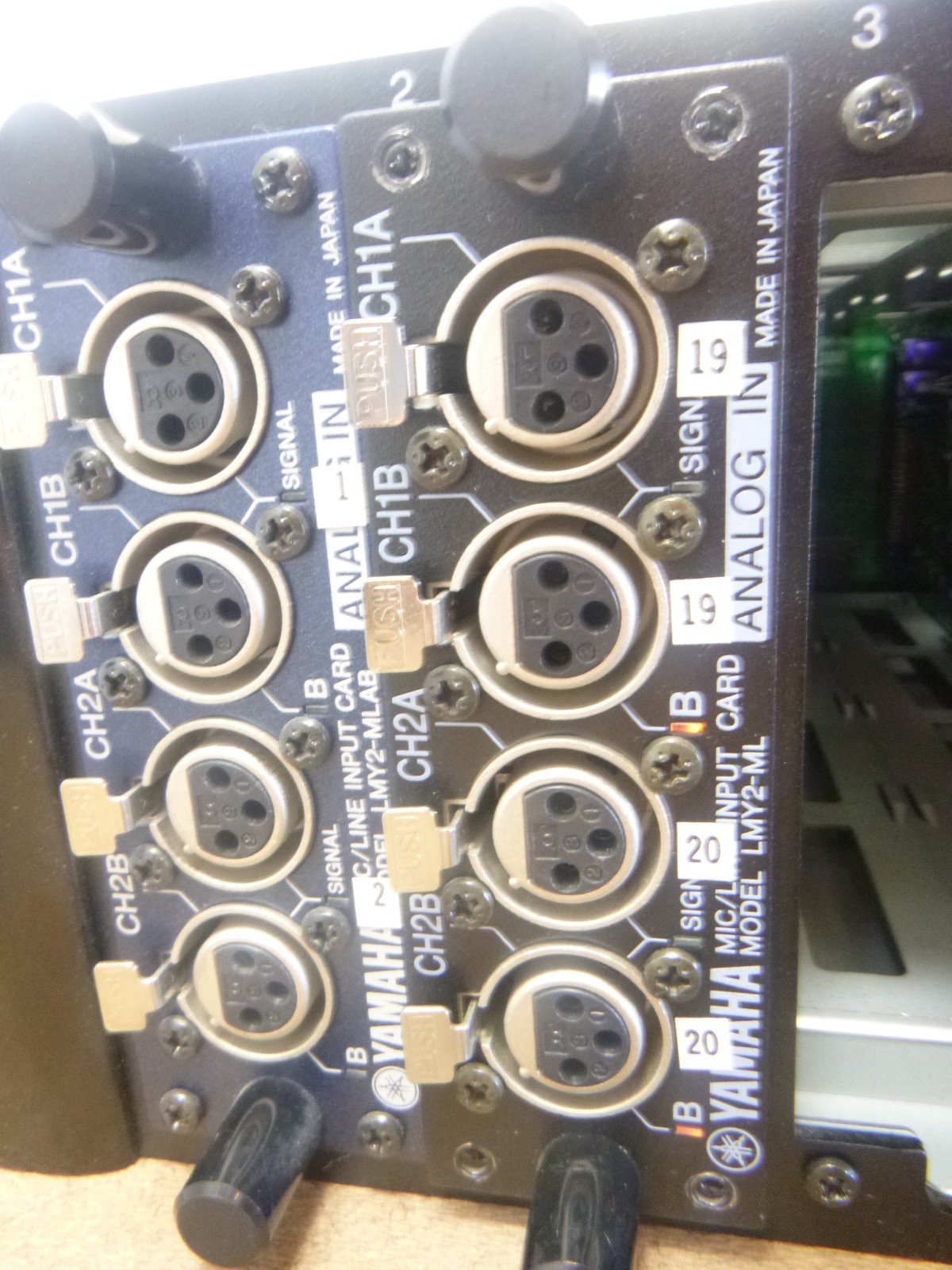 Yamaha AI8 Analog Input Box ForPM1D Untested E3 Code - 6x LMY2-MLAB 1x LMY2-LM
