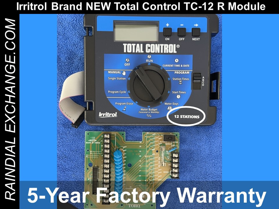 NEW-Irritrol Total Control TC-12-R 12 Stn module & board-24hr ship-5yr WARRANTY