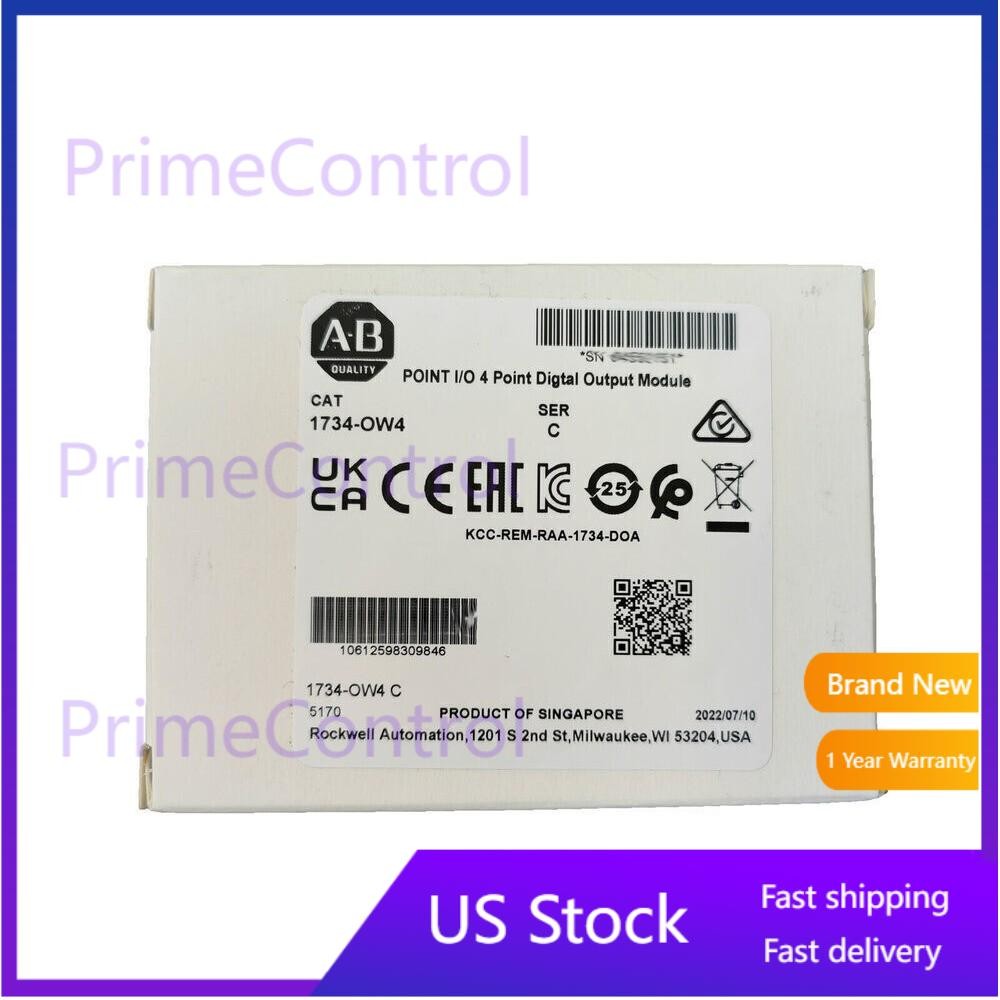New AB 1734-OW4 Point I/O 4 Point Digital Output Module 1734OW4 In US Free Tax