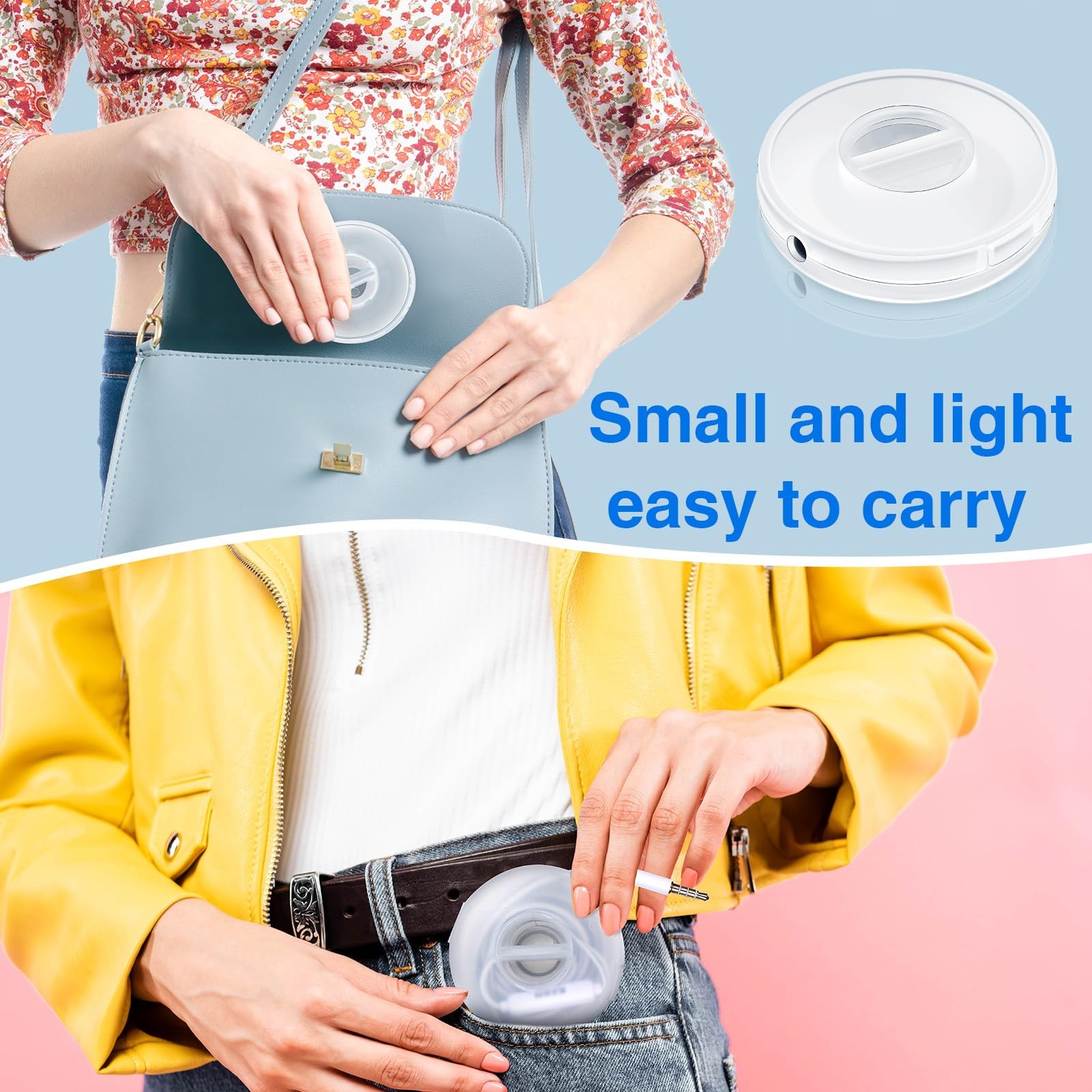 9 Pcs Retractable Charging Cord Organizer Round