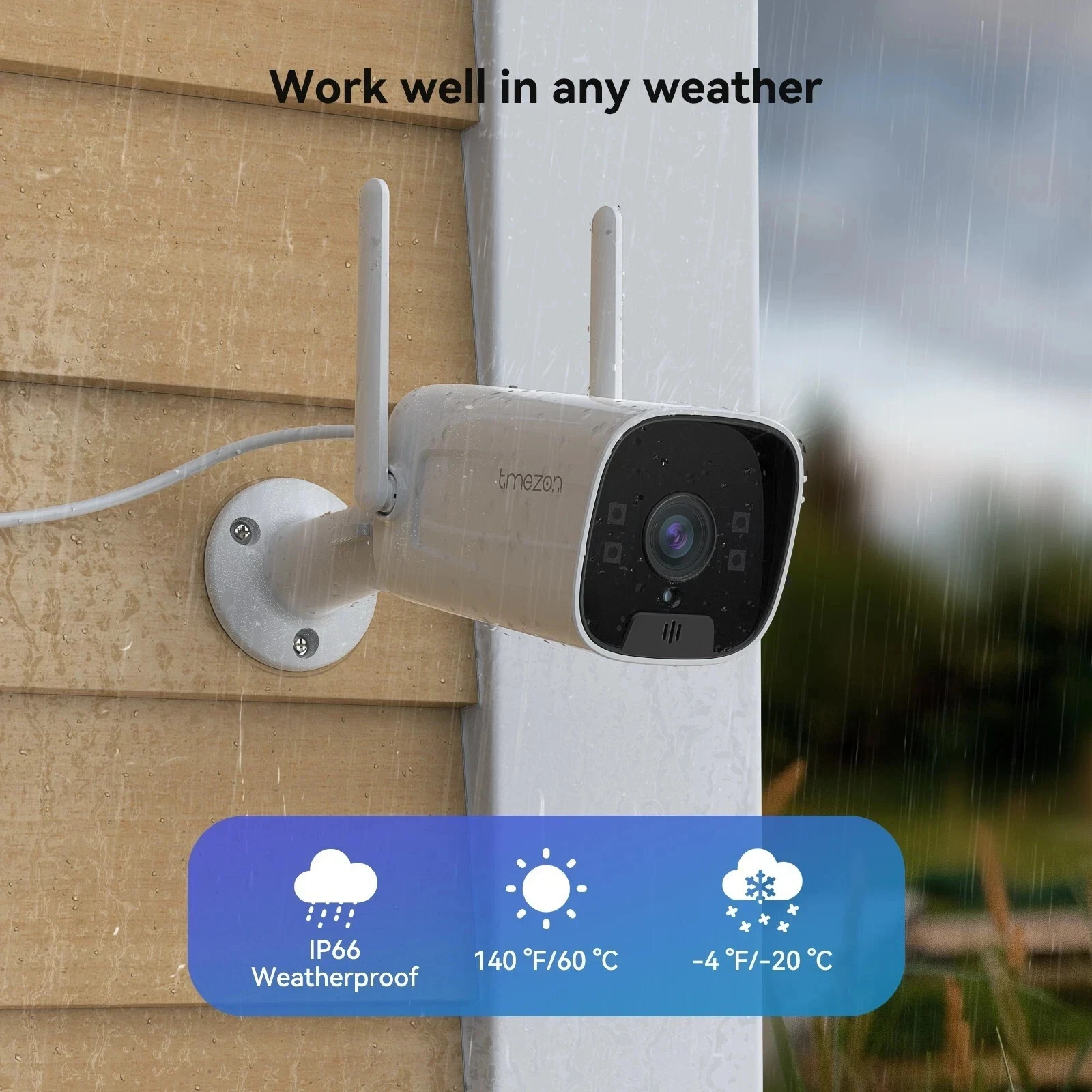 3MPHome IP Camera System Outdoor 8CH NVR 500GB Home Security Motion Detection