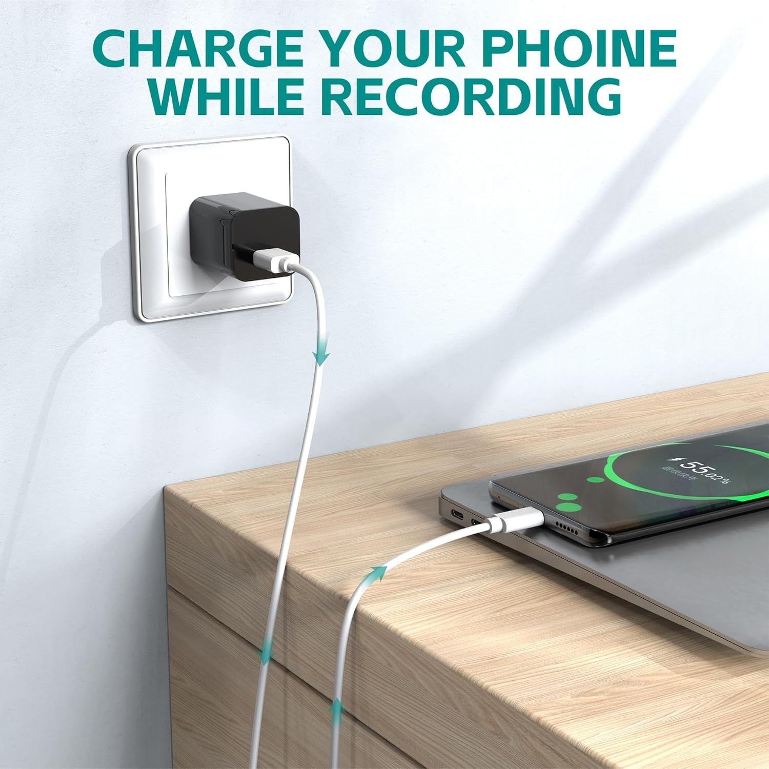 Mini 1080P Camera Charger - Wireless Camera - No Wifi Tiny USB Charger Camera...
