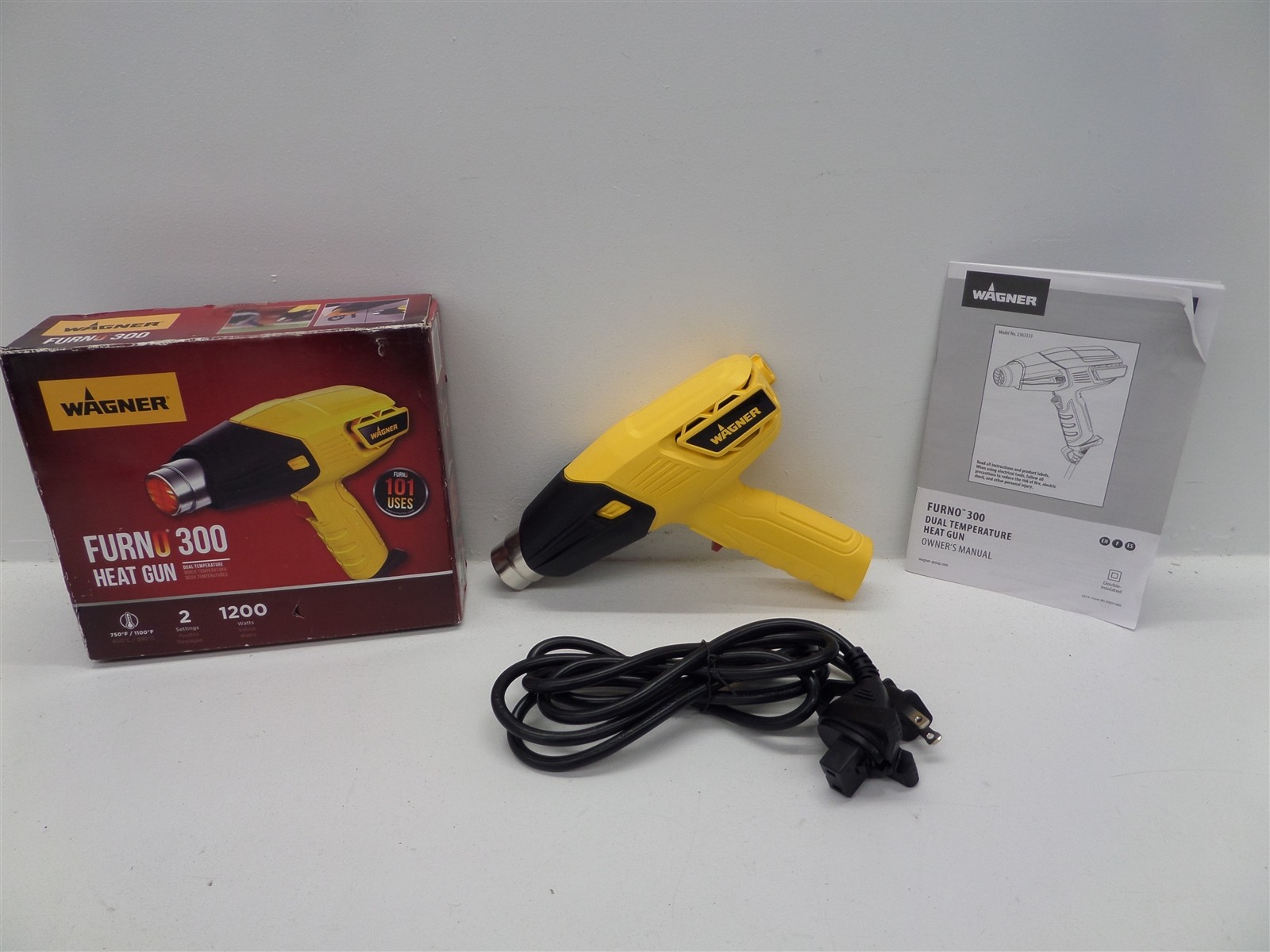 Wagner Furno 300 Heat Gun w/ Manual & Power Cord