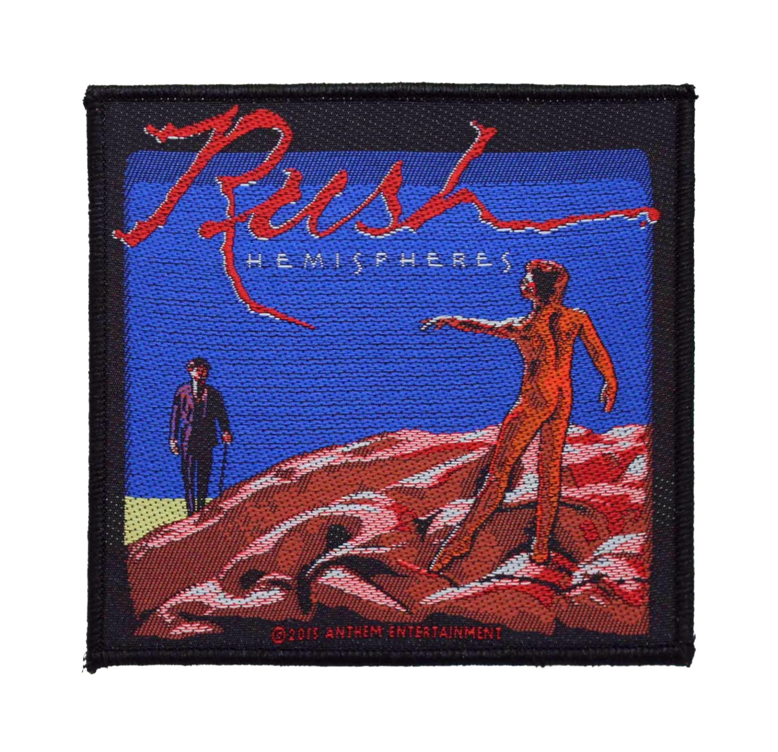 Rush Hemispheres Battle Jacket Sew On Woven Patch - OFFICIAL 18-1