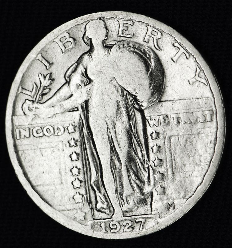 1927-p Standing Liberty Quarter. Better Grade   (Inventory A)