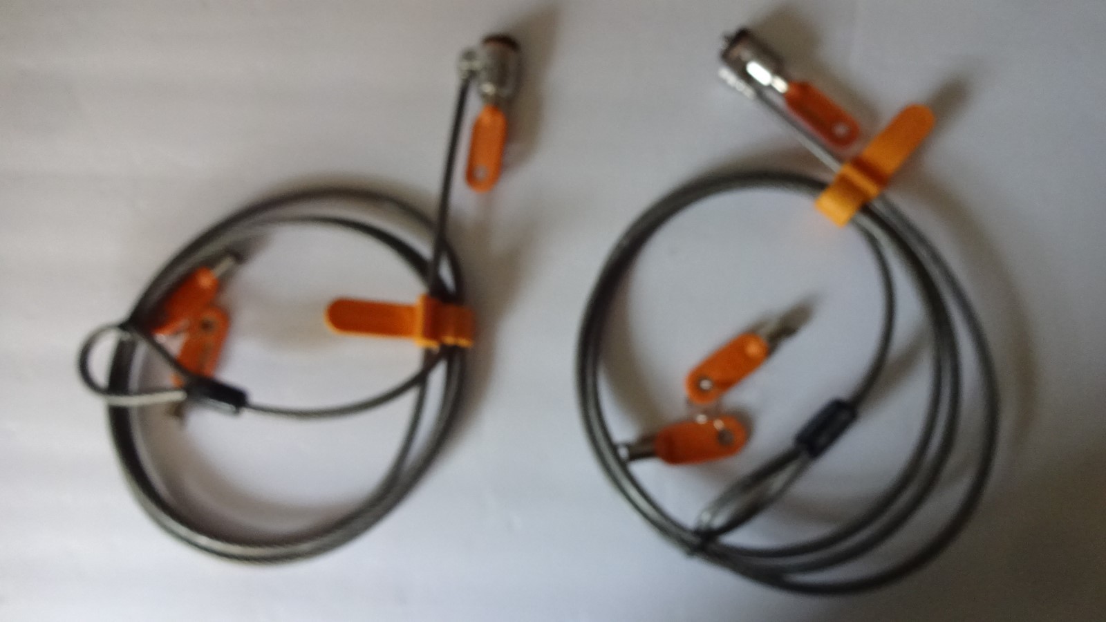 Kensington Laptop Computer Microsaver Security Cable w/Lock & 3 keys   Lot 2