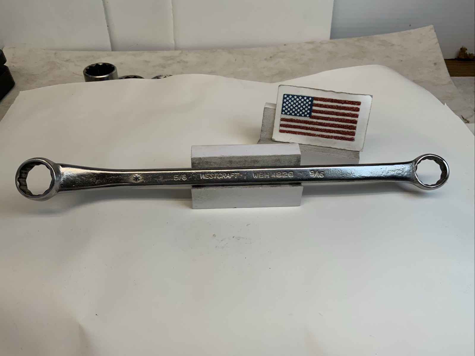Westcraft WBH1820, 5/8in. X 9/16in. 12pt  Offset Box End Wrench, (Vlchek) USA