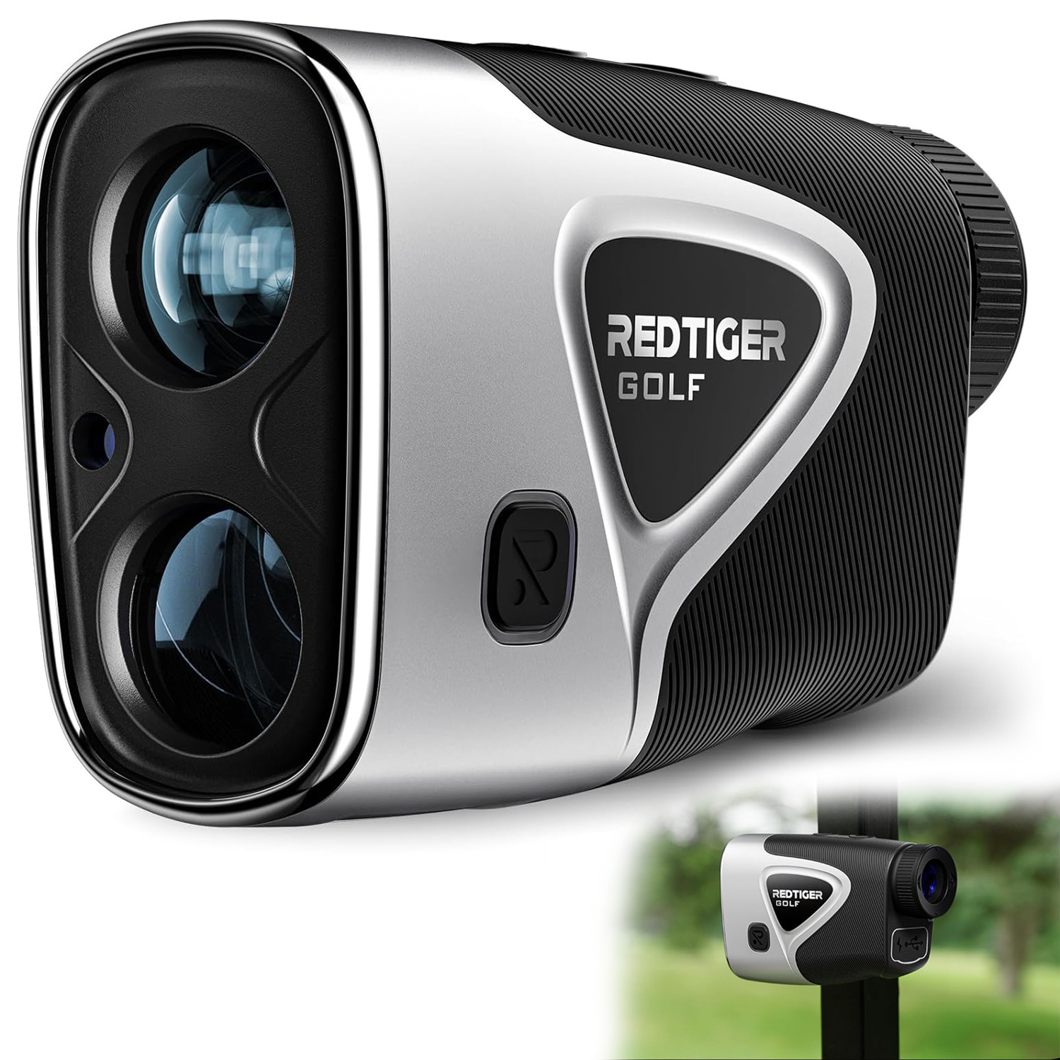 REDTIGER 1200 Yard Golf Rangefinder Rechargeable Laser Range Finder with Magnet