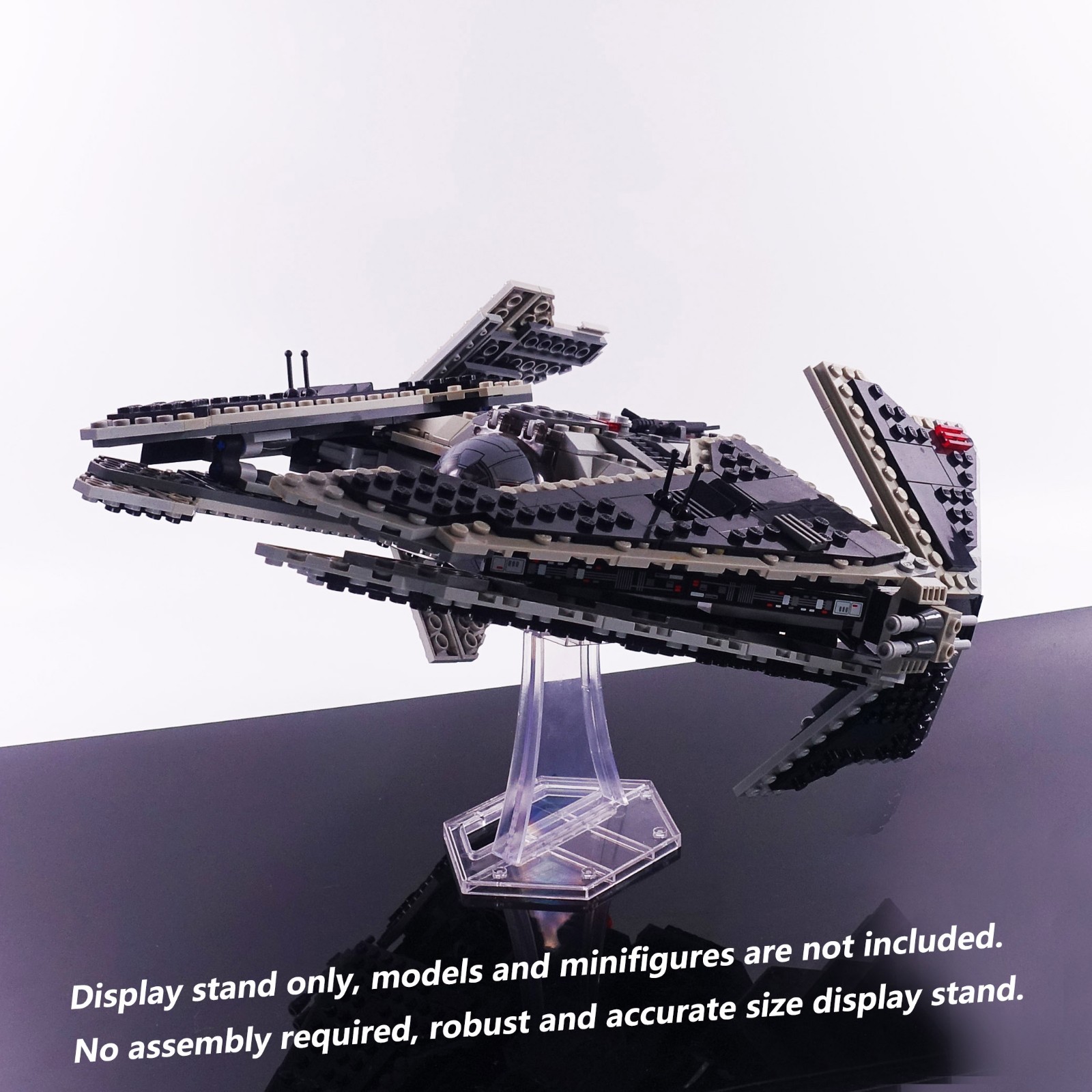 Display Stand for LEGO 9500 Sith Fury-class Interceptor, stand only no model.