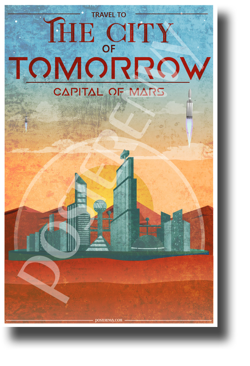 The City of Tomorrow - NEW Humor Novelty Vintage Style POSTER (hu461)