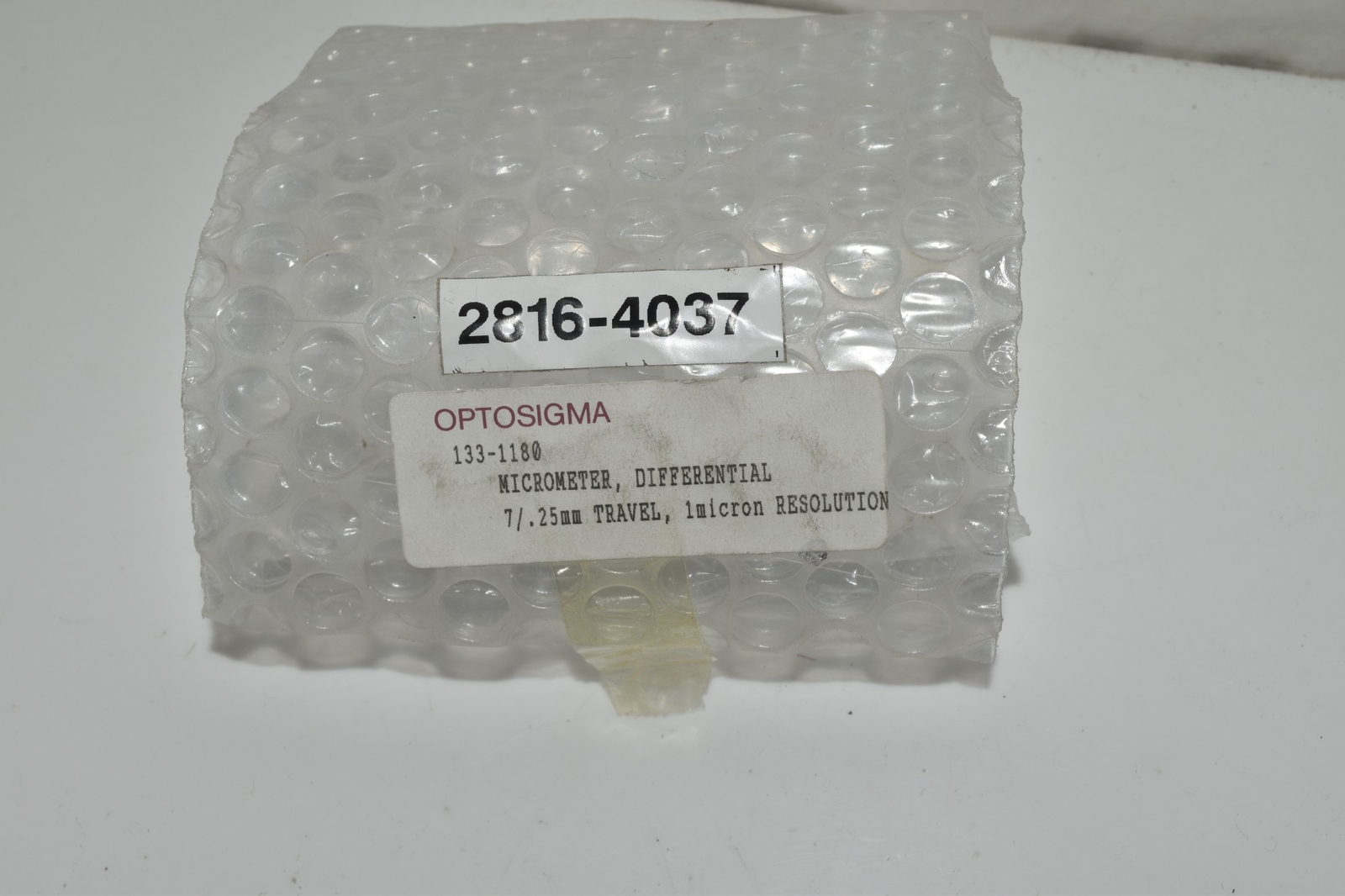 *JM* OPTOSIGMA 133-1180 MICROMETER DIFFERENTIAL 7/.22MM TRAVEL - NEW (JHY77)