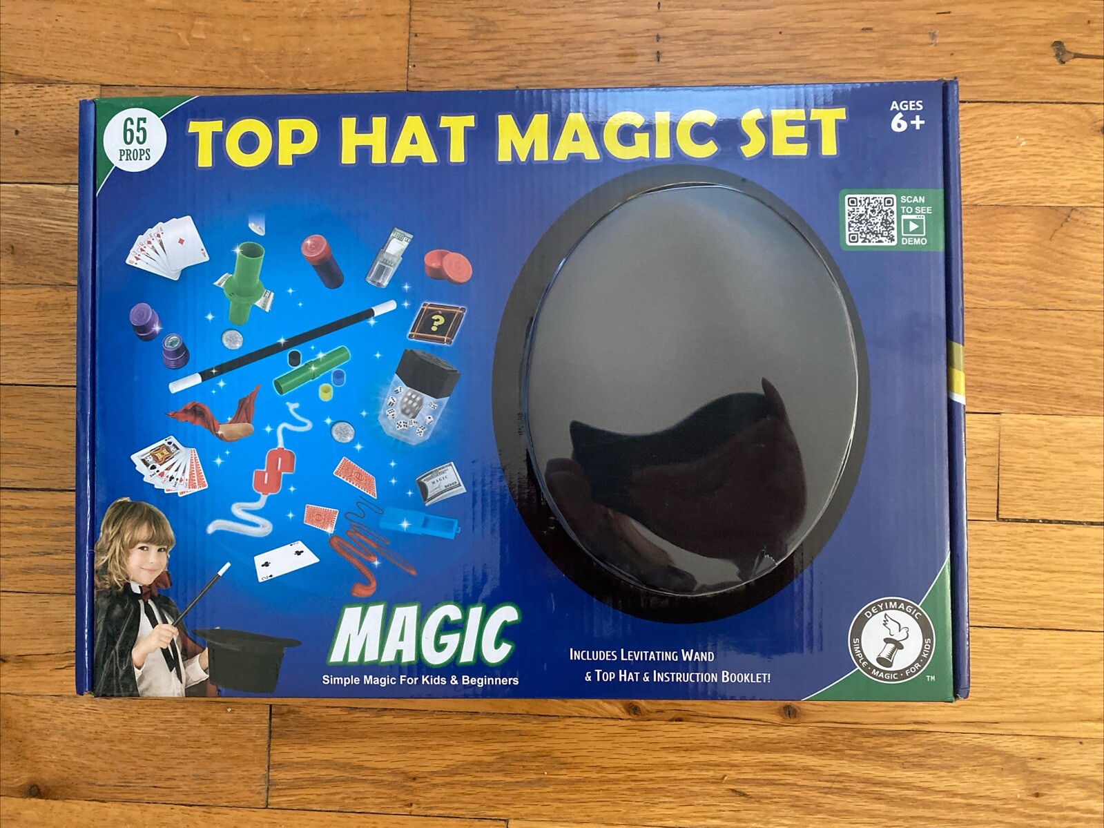 Top Hat Magic Set with 65 Props Simple Magic For Kids & Beginners Age 6 and Up