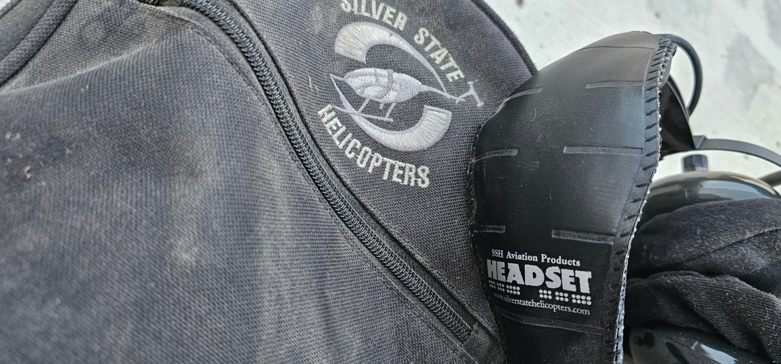 AVCOMM Silver State Helicopters Aviation Headset