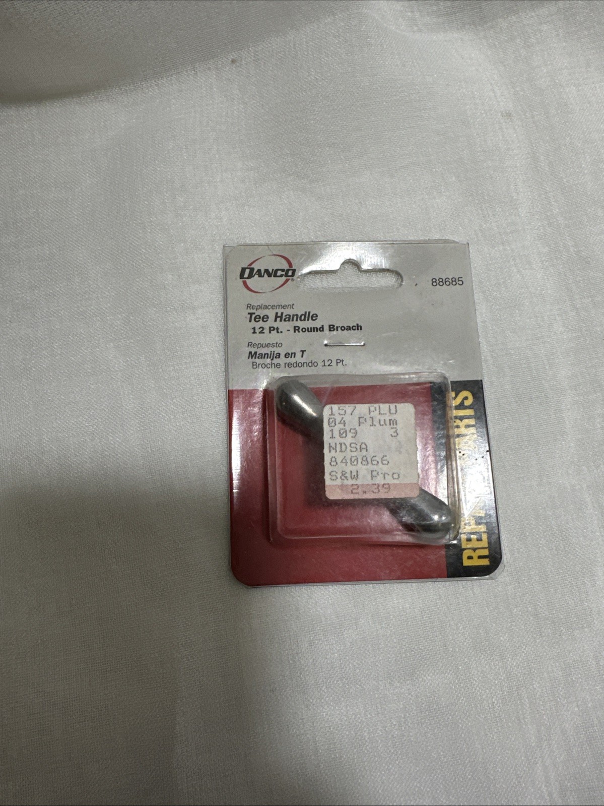 Danco 16 PT Tee Handle Round Broach Repair Parts, # 88683