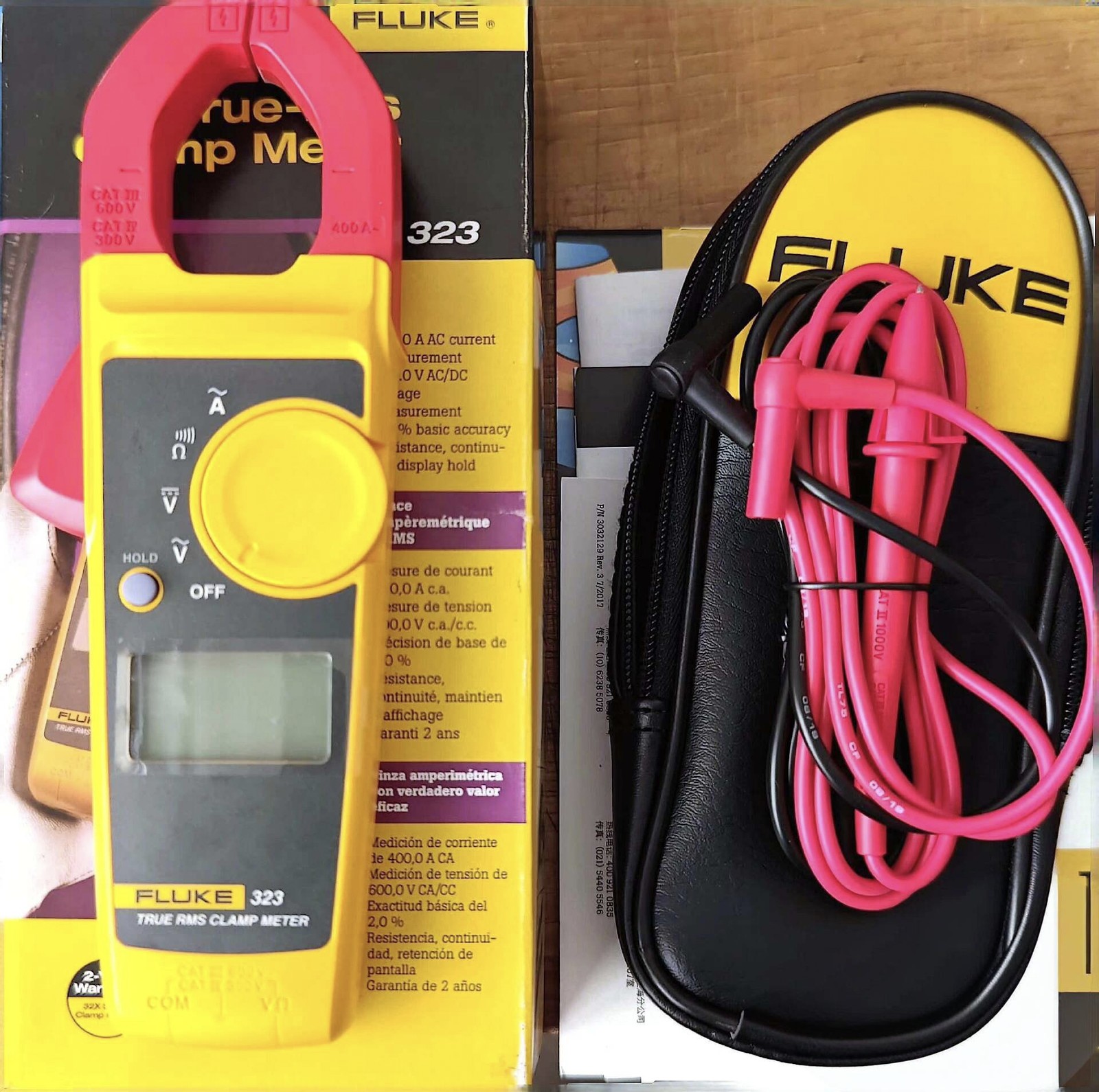 NEW1 PCS Fluke 323 True RMS Digital Clamp Meter Multimeter /Fast delivery