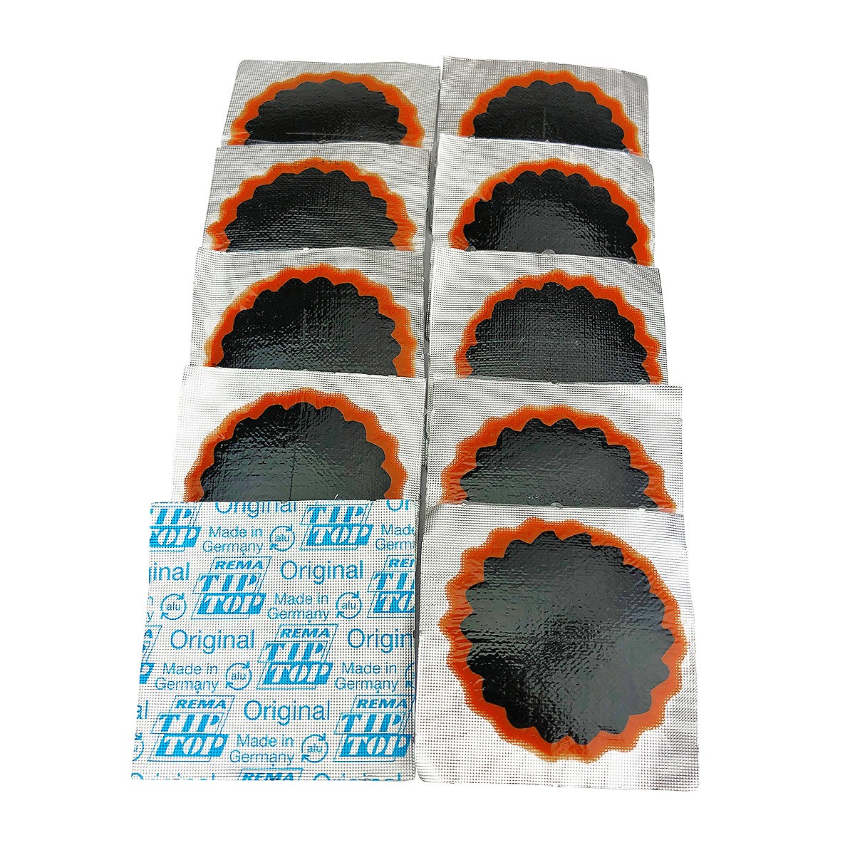 Rema Tip Top 10 No. 1 Round Patch - Flat Tire Tube Puncture Repair Kit Refill