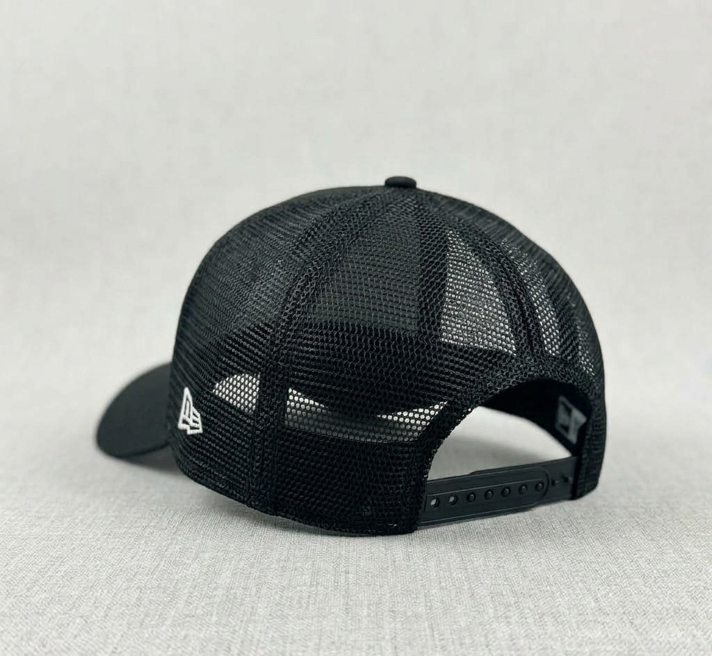 Ford Trucker Hat Black Mesh Back Adjustable Snapback Cap Embroidered