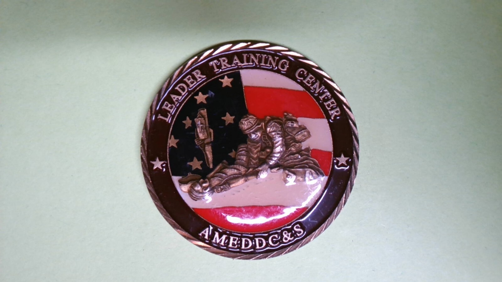 CHALLENGE COIN OLDER LEADER TRAINING CENTER AMEDDC&S EXEC SKILLS
