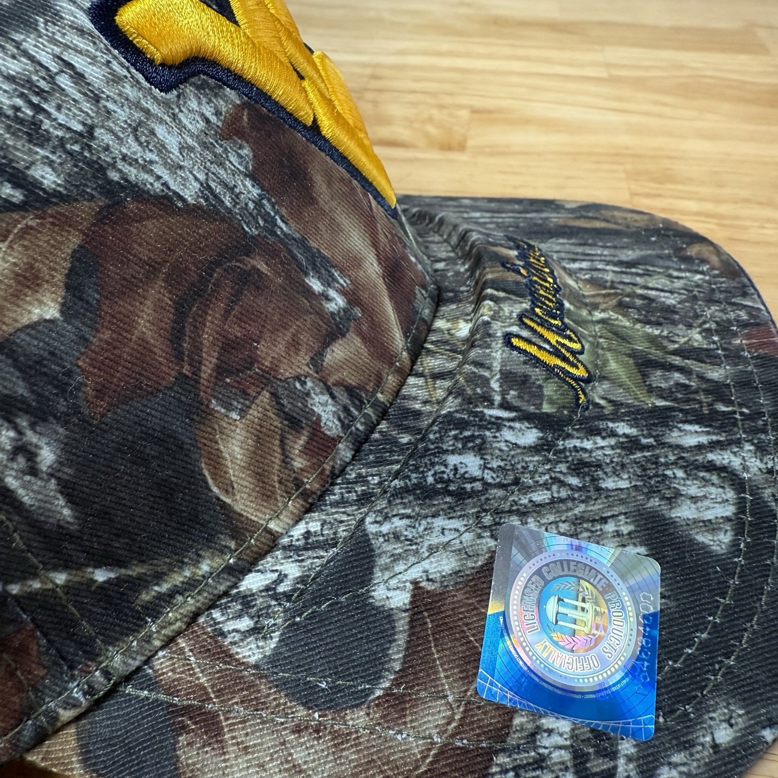 JBrem NCAA West Virginia Mountaineers Adjustable Hat Evo Cap WVU WV Camo