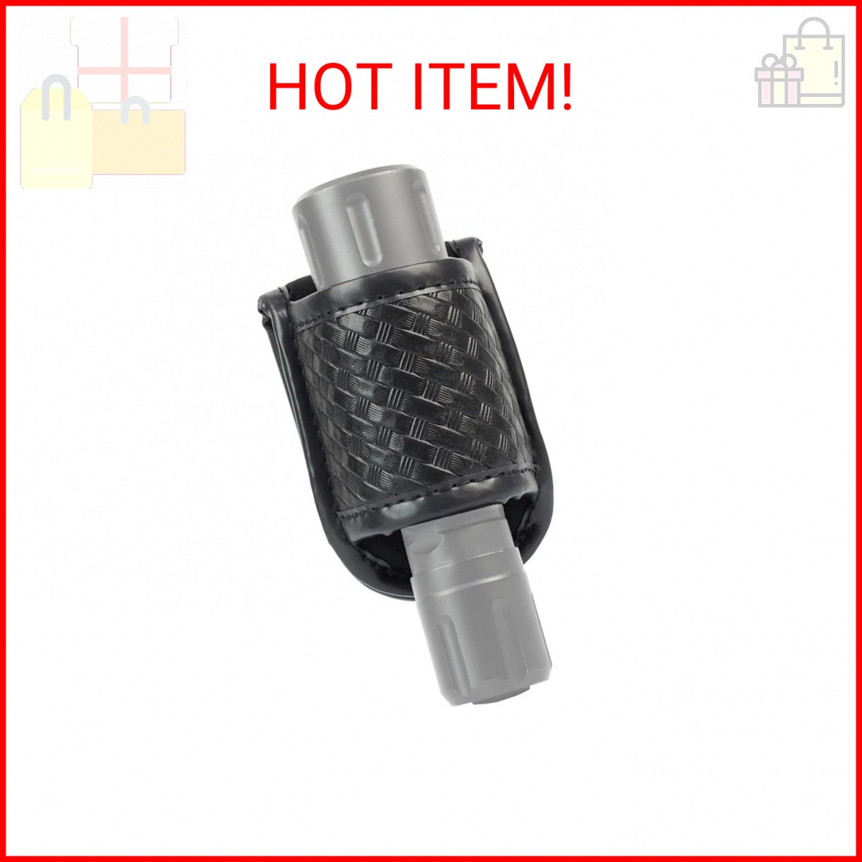 ROCOTACTICAL Compact Flashlight Holder, Open Top Compact Light Holder -Duty Belt