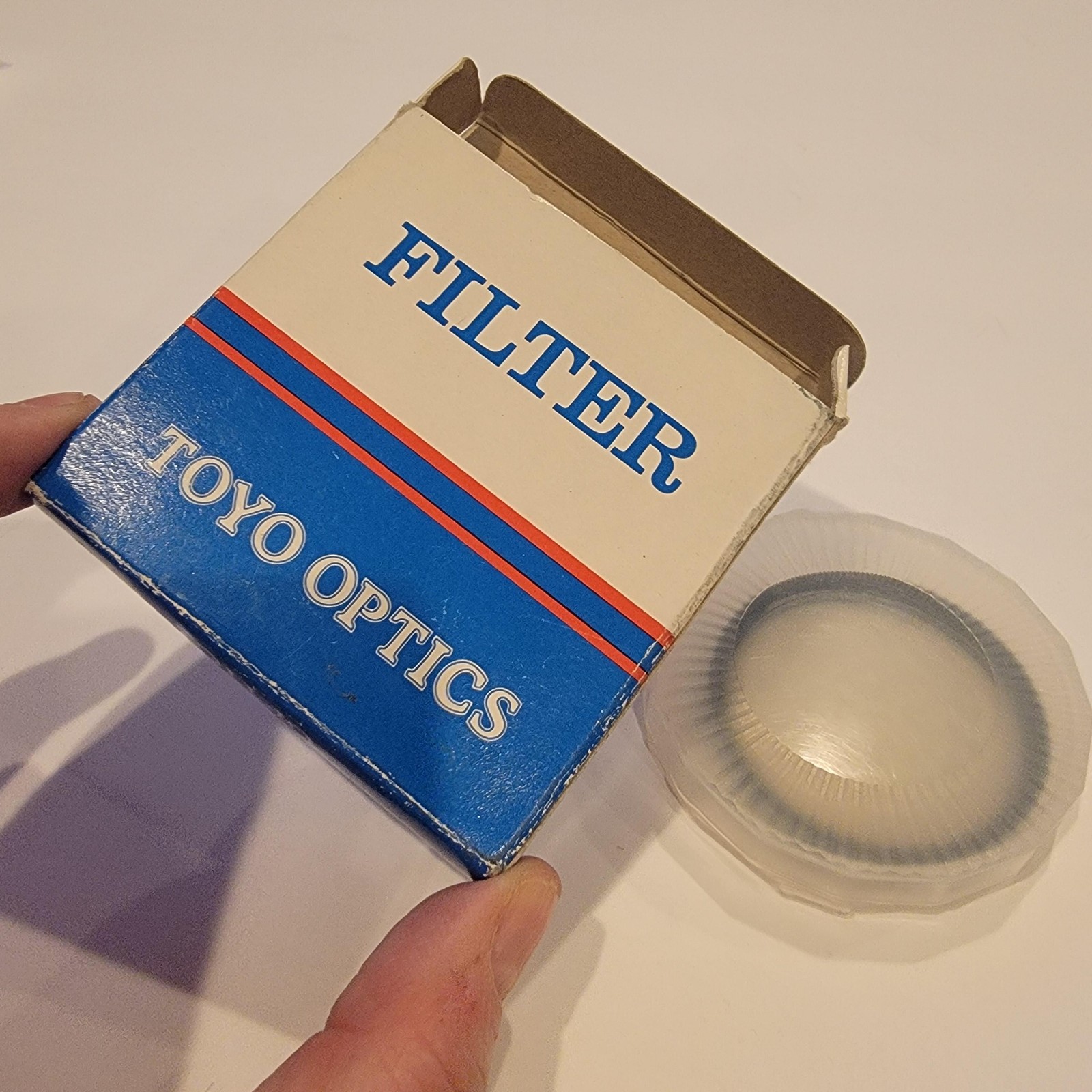 Round Black Camera Lens Filter Optics Screw-On With Plastic Case And Box Ring