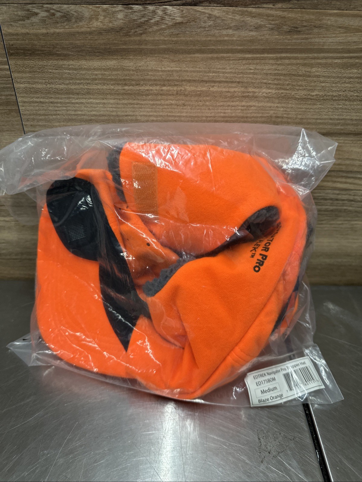 EDTREK Waterproof Trapper Hat with Face Mask Blaze Orange Medium