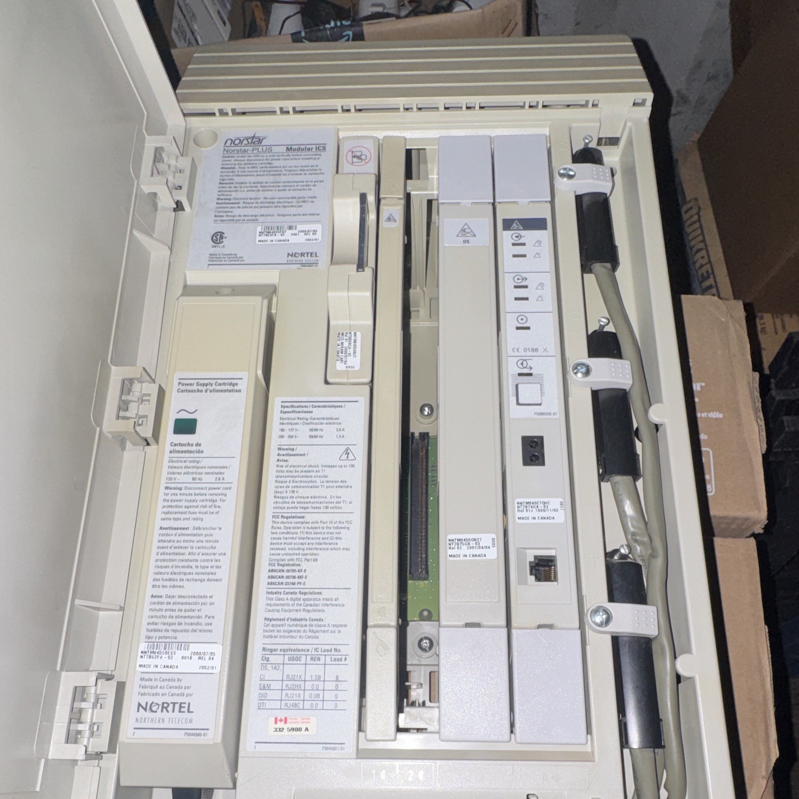 Nortel Norstar Plus Modular ICS Conventional PBX System Norstar ICS NT7B53FA-93