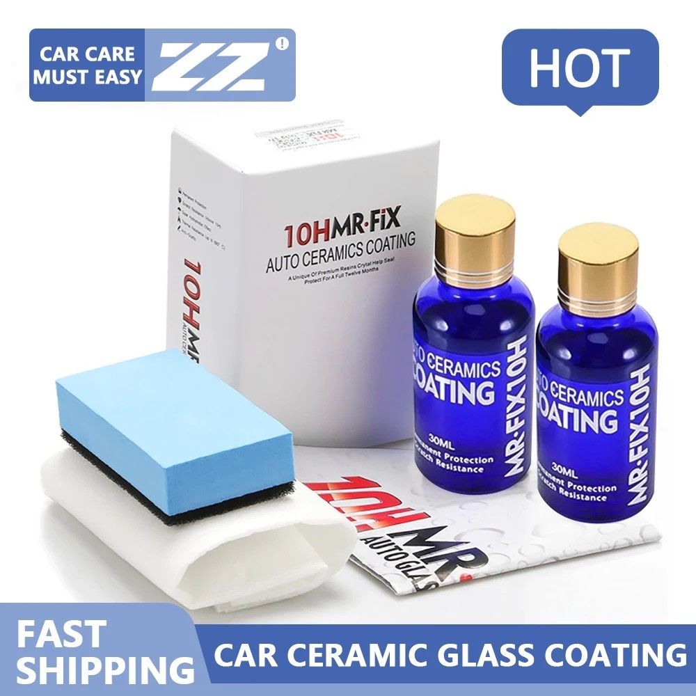 2Pcs 30ml 10H Anti-Scratch Auto Ceramic Glass Coat Liquid Care Polish For Car