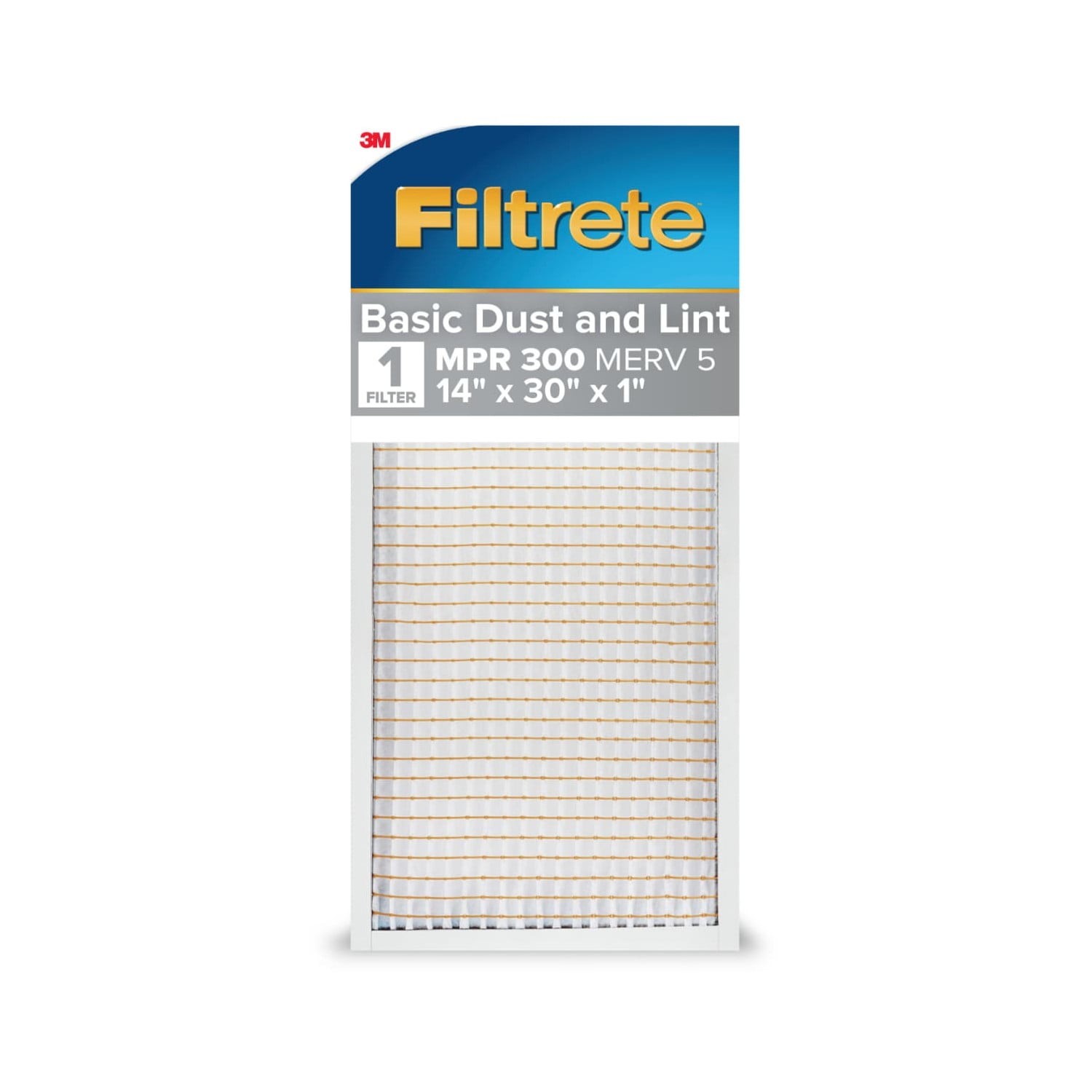 14x30x1 Air Filter MPR 300 MERV 5 Dust Reduction 1 Filter