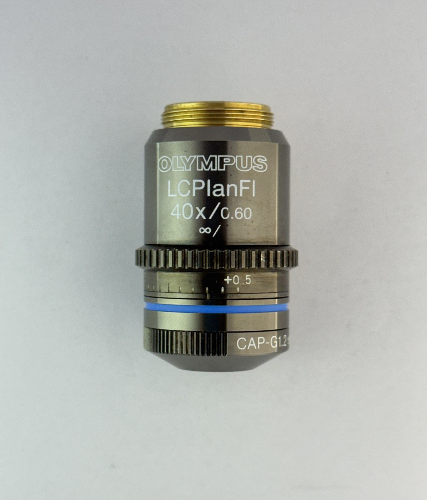 Olympus LCPlanFl 40×/0.60  ∞/0 Microscope Objective Lens-Correction Collar RMS