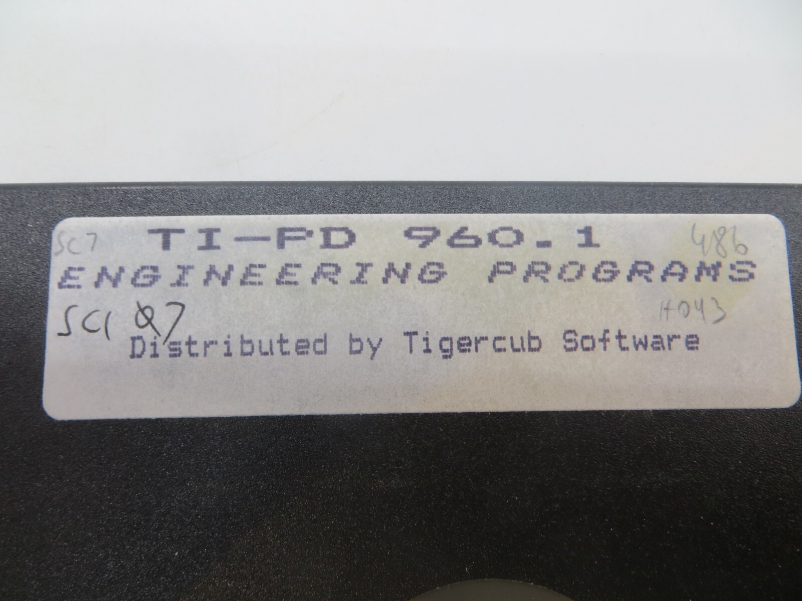 ENGINEERING PROGRAMS TI-PD 960.1 5.25" Floppy Disk Tigercub Software