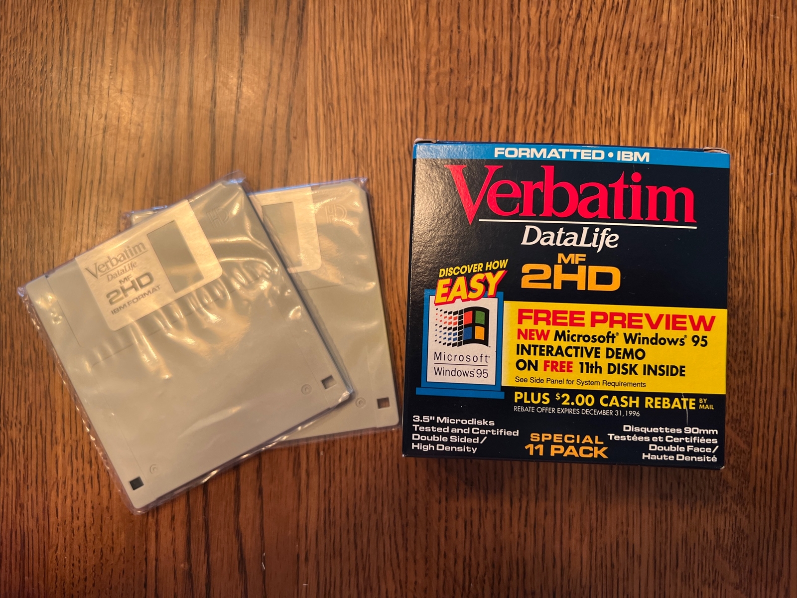 Verbatim DataLife MF 2HD 3.5" Floppy Disks 11Pack ( +2 additional) High Density