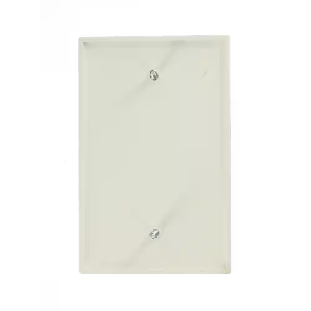 1-Gang Midway Blank Nylon Wall Plate White