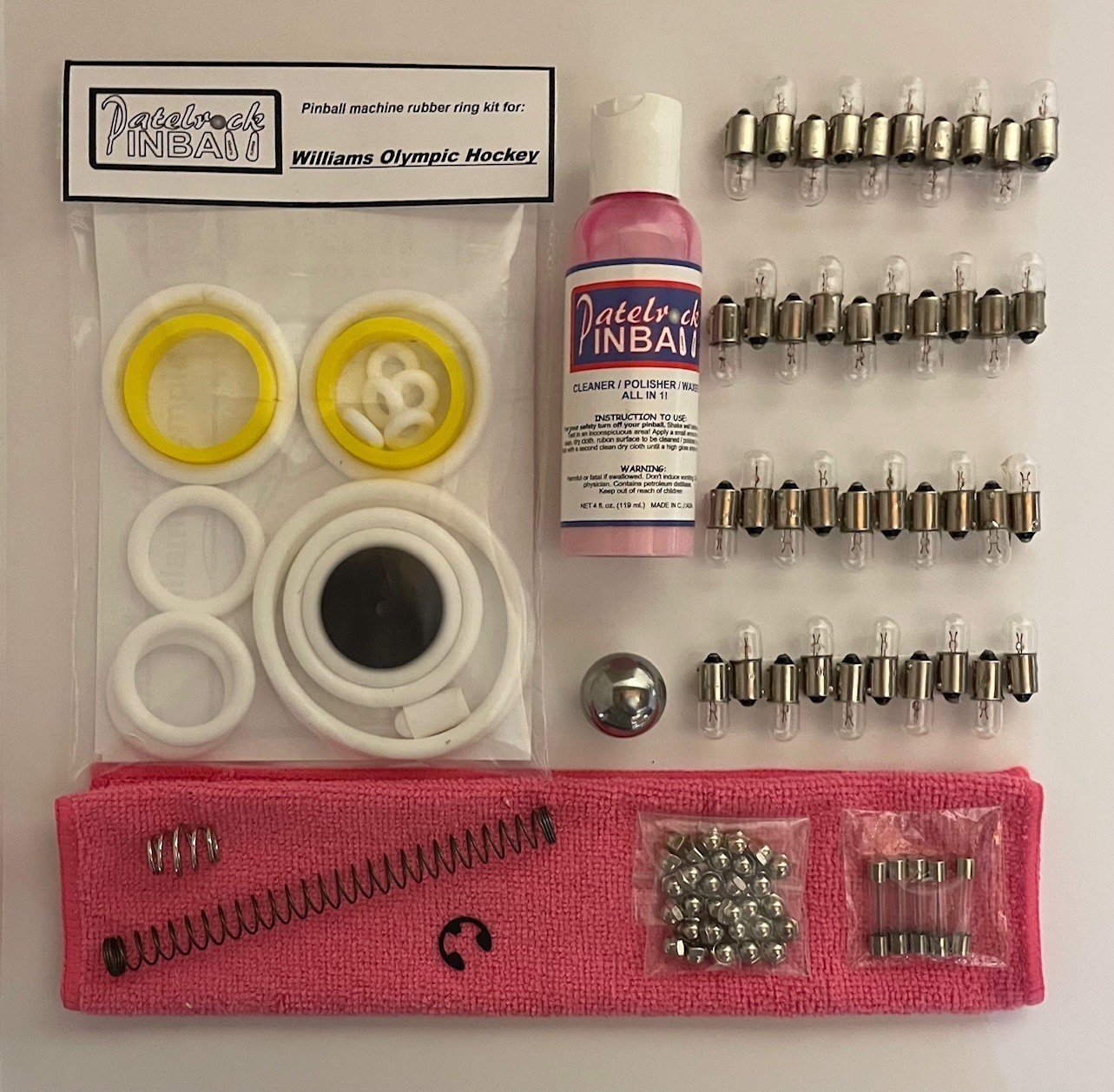 1972 Williams Olympic Hockey Pinball Machine Maintenance Tune Up Kit