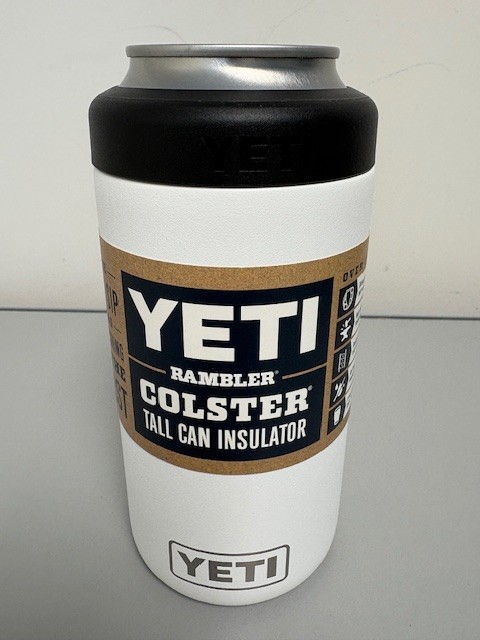 Classic White YETI® Tall Can Colster® Rambler® - Authentic NEW Discontinued