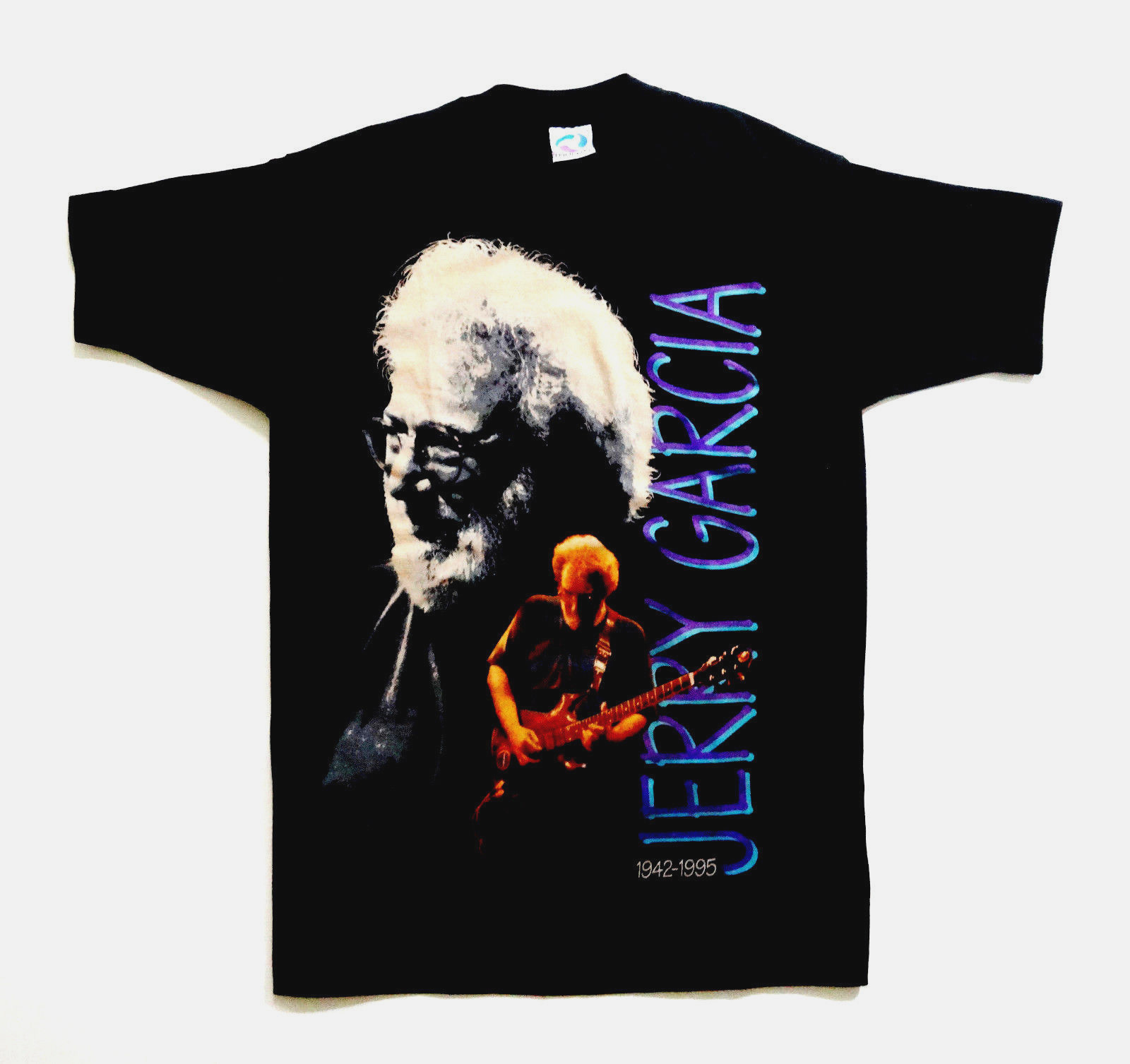 Grateful Dead Shirt T Shirt Vintage 1995 Jerry Garcia Guitar Cripe GD JGB CRI L