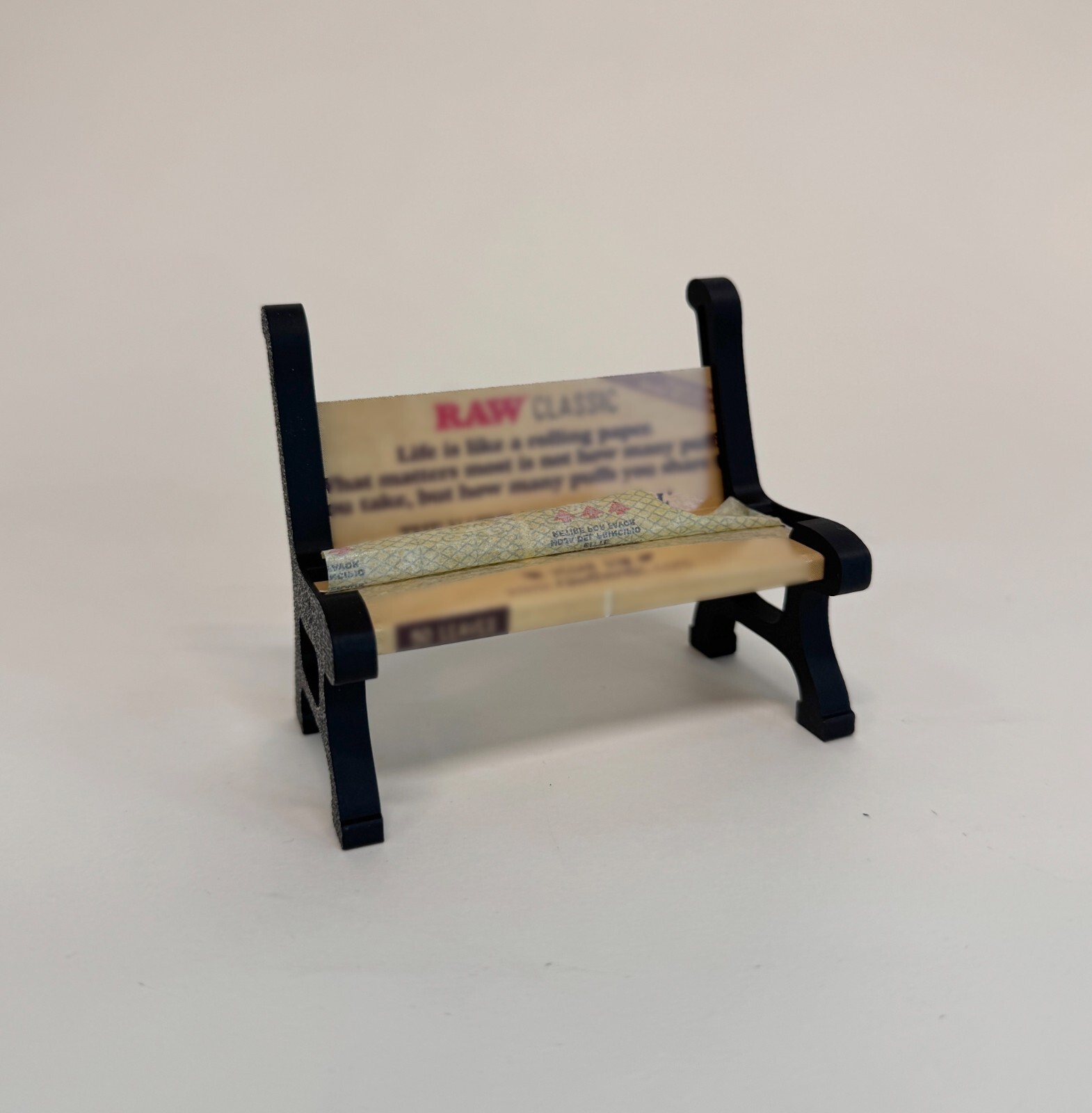 3D-Printed Rolling Paper Bench Holder - Unique Miniature Display Stand