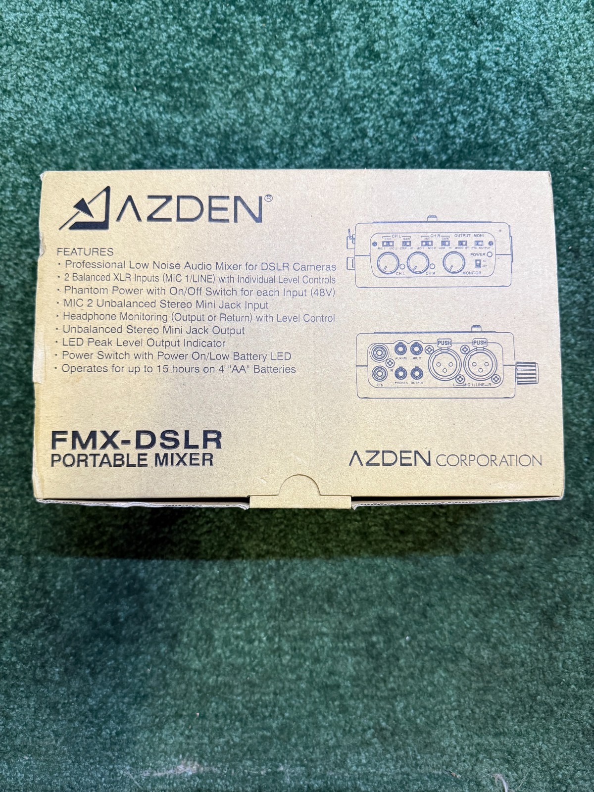 Azden FMX-DSLR 2 Channel Portable Mic/Line Mixer For DSLR Cameras *NEW*