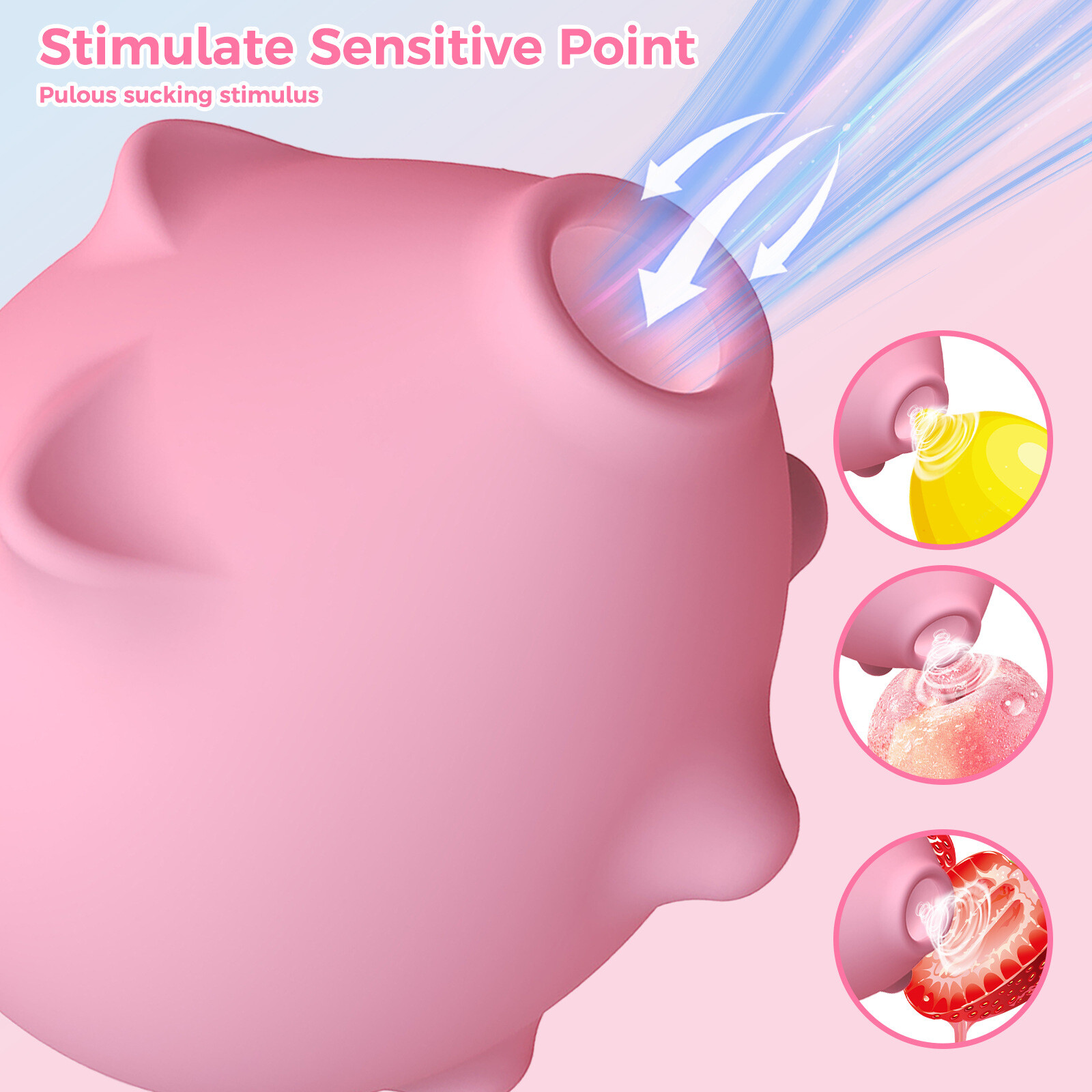 Piggy Sucking Vibrator Clit Sucker Dildo G-spot Massager Sex Toys For Women Gift